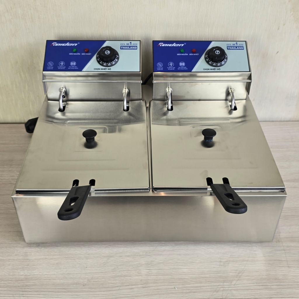 Bếp Chiên Nhúng Điện Đôi 6L + 6L Raiden RD-1206