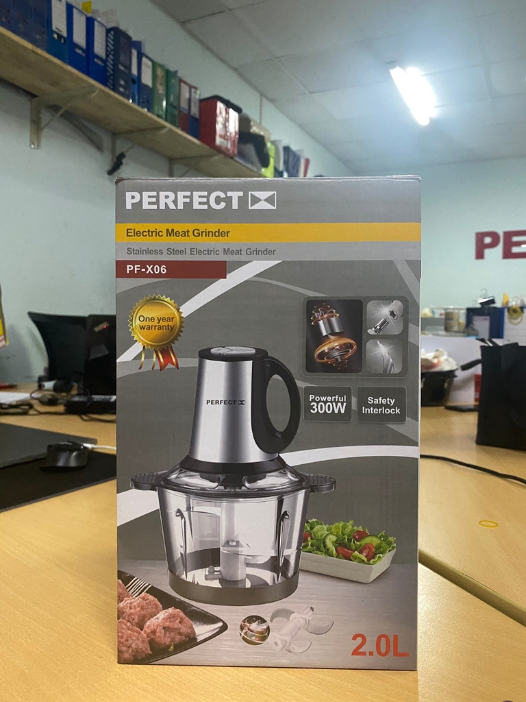 Máy xay thịt Perfect PF-X06, 300W, dung tích cối 2L (1tx8)