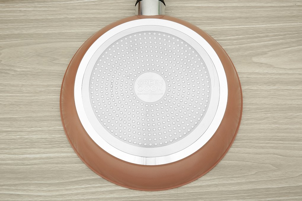 Chảo vân đá chống dính Greencook GCP221-28IH (1tx6)