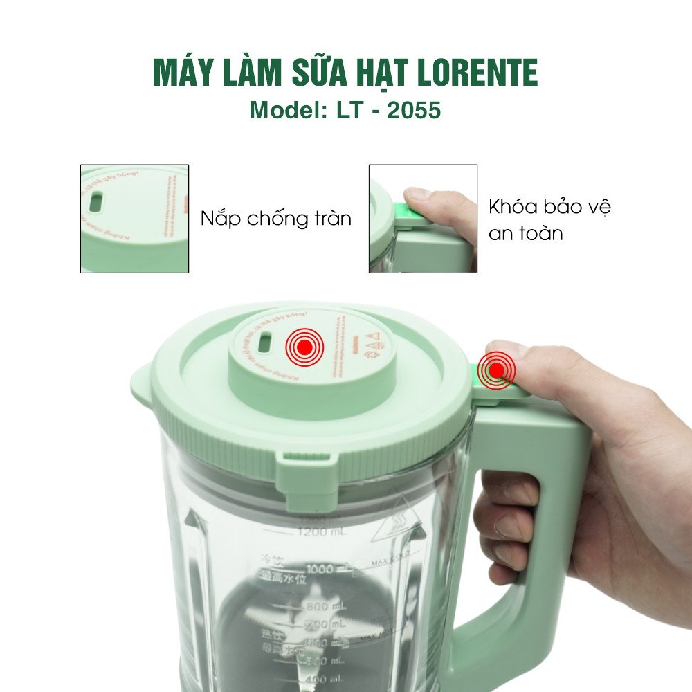 Máy Xay Nấu Sữa Hạt Lorente LT-2055