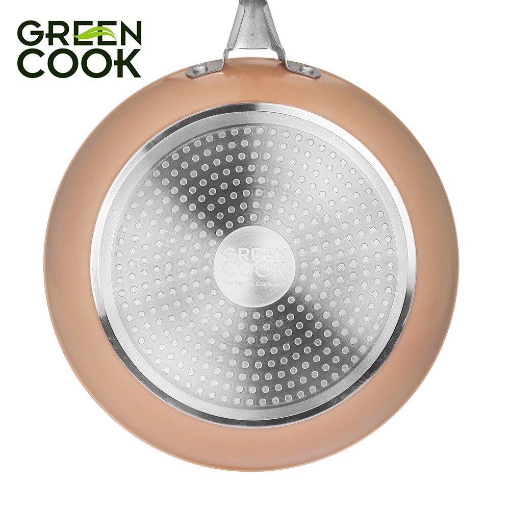 Chảo chống dính vân đá hoa cương Greencook GCP08-20IH
