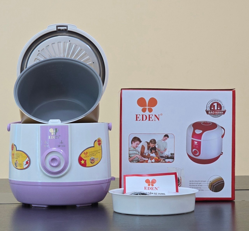 Nồi cơm điện 2.2L EDEN ED-1268 (1tx4)