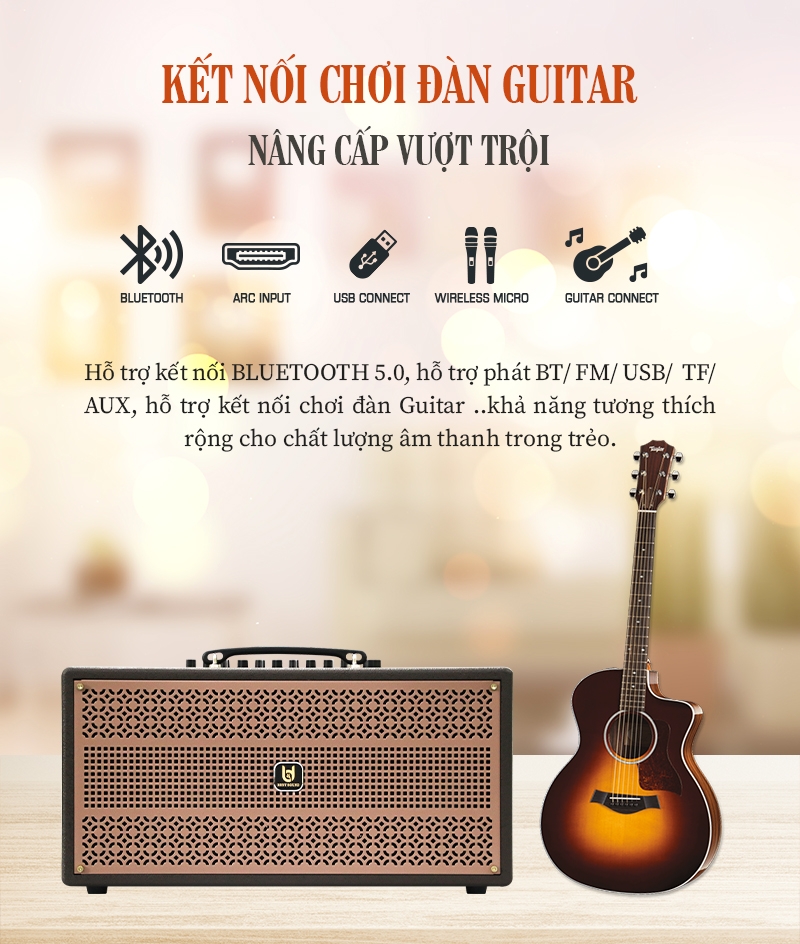 Loa kéo xách tay Bestsound M6-PRO, Bass đôi 6.5 inch, 100W