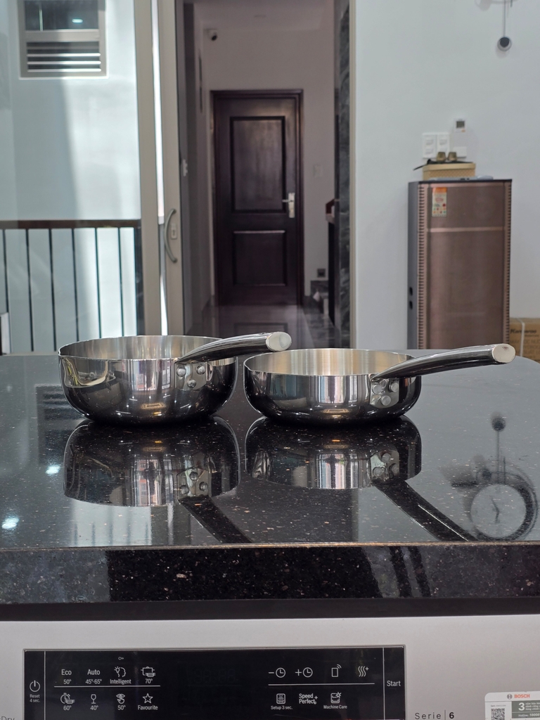 Chảo sâu inox 3 lớp miệng rót 20cm Greencook GCP255-20IH (1tx6)