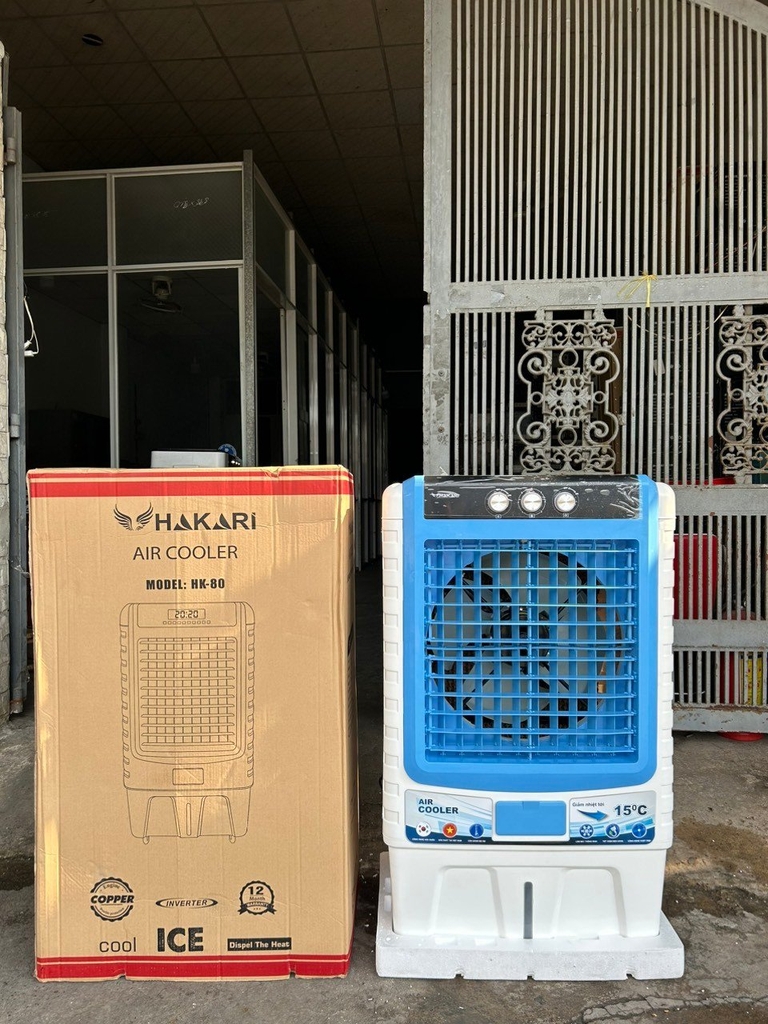 Quạt làm mát 70L Cơ Hakari HK-80 Nút vặn cơ