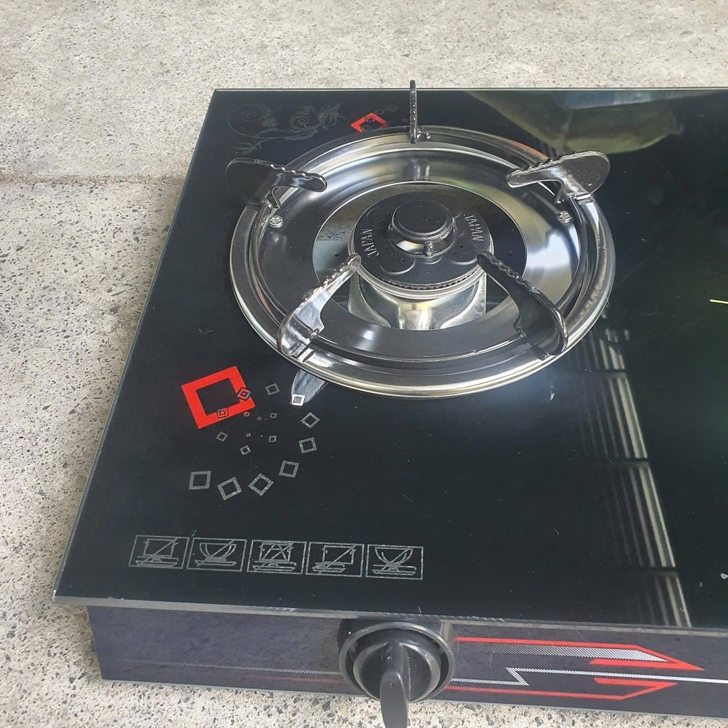 Bếp Ga Đôi Mặt Kiếng Sen Mol KAMACHI KM-212