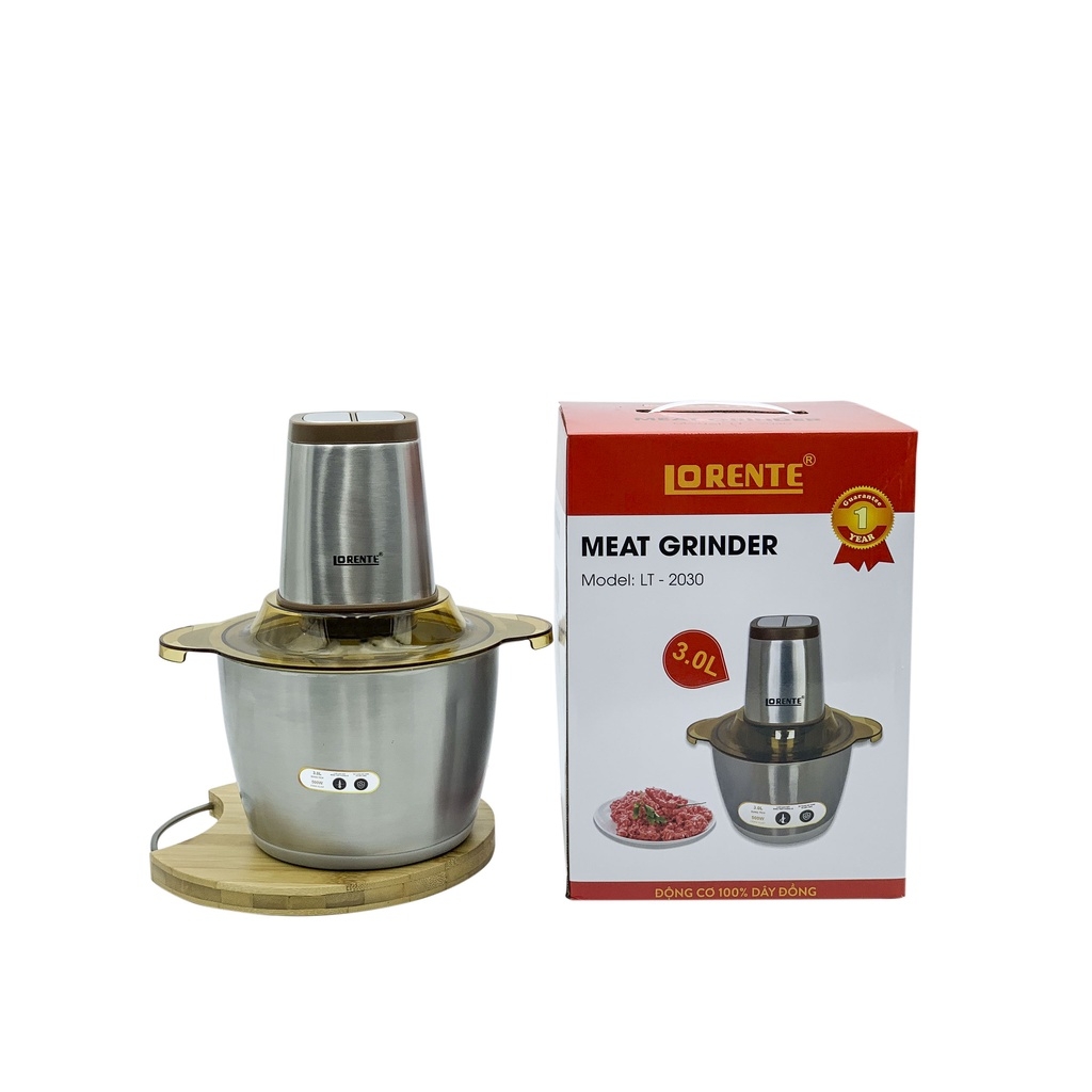 Máy xay thịt cối Inox Lorente LT-2030, 500w, 3.0L, cối inox 304