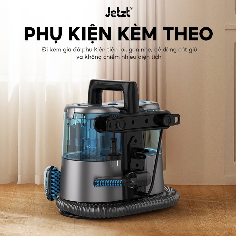 Máy giặt sofa cầm tay đa năng Jetzt G3, làm sạch toàn diện, lực hút 12.000PA