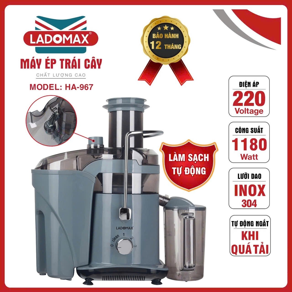 Máy ép trái cây  công nghiệp 1180w Ladomax Ha-967