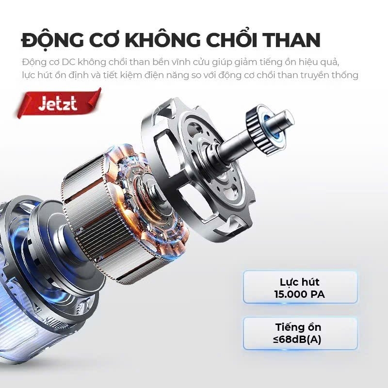 Máy hút bụi lau sàn không dây Jetzt H7