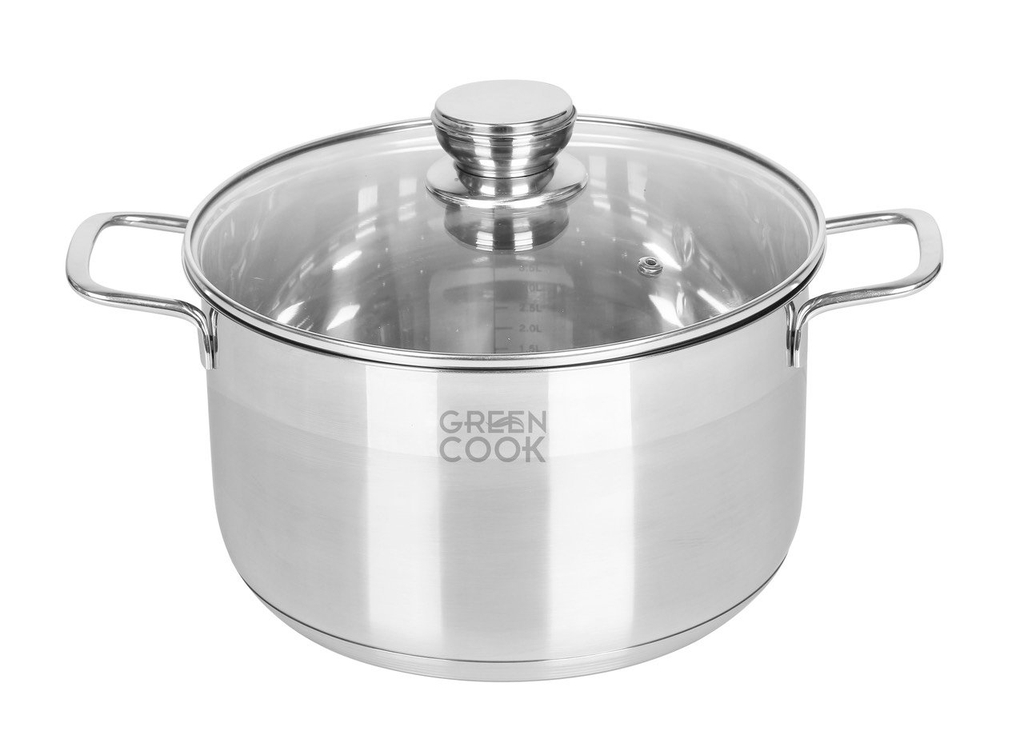 Bộ 3 nồi inox 5 đáy Greencook GCS232-T1 (1tx4)