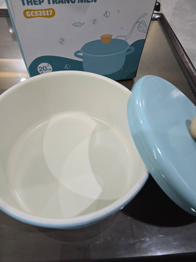 Nồi canh thép tráng men Greencook GCS2517-20 (1tx8)