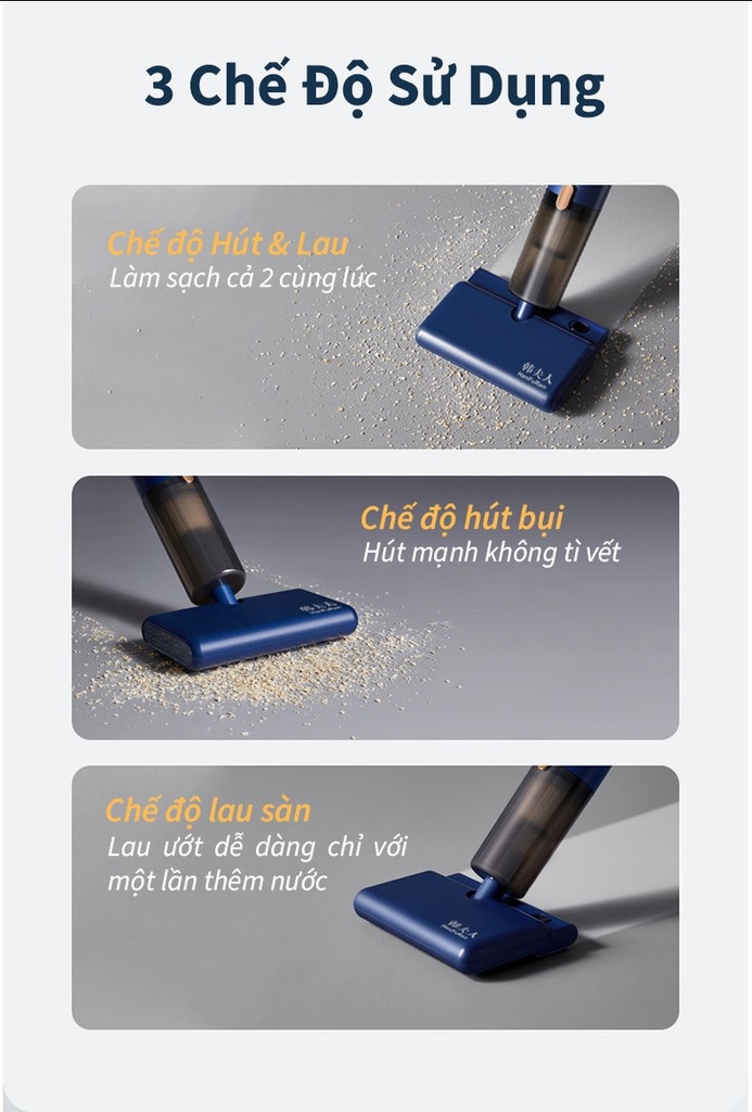 Máy hút bụi lau sàn 2 trong 1 Tsuki TS-LF20 (1tx9)