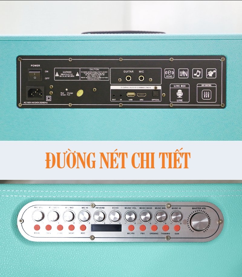 Loa kéo xách tay Bestsound M8PRO, Bass 8 inch đôi, 100W