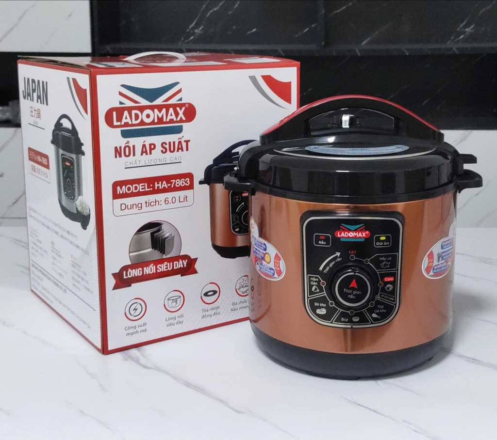Nồi áp suất 6.0L Ladomax Ha7863 (1tx4)