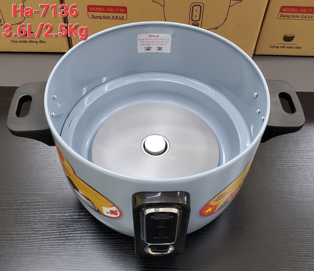 Nồi cơm điện nắp rời 3.6L Ladomax Ha-7136