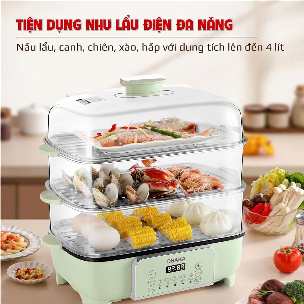 Lẩu lẩu hấp đa năng Osaka MP888 (1tx1)
