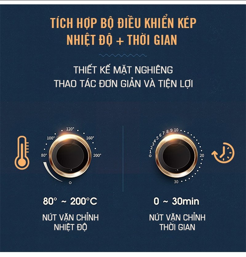 Nồi chiên không dầu cơ 3.5L Tsuki VS-666 (1tx2)