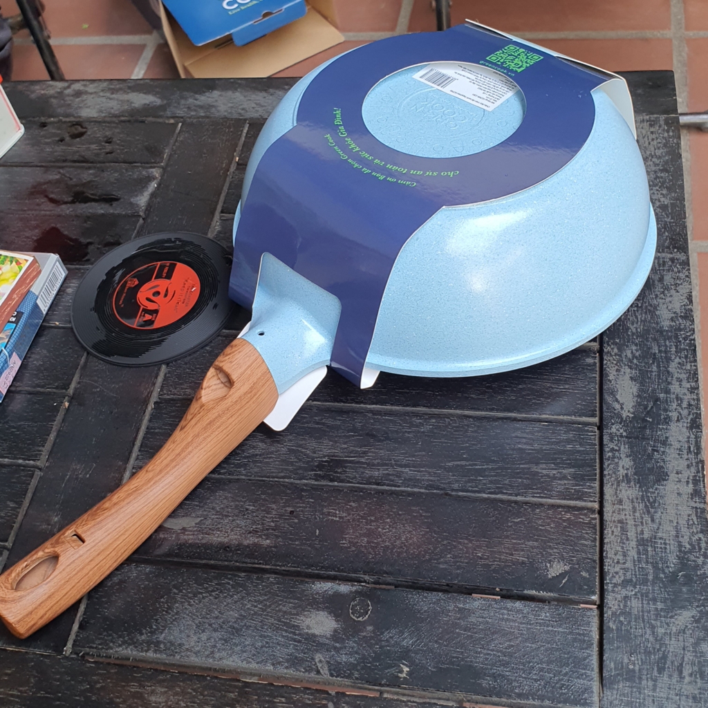 Chảo đúc Greencook men đá xanh Sapphire GCP09