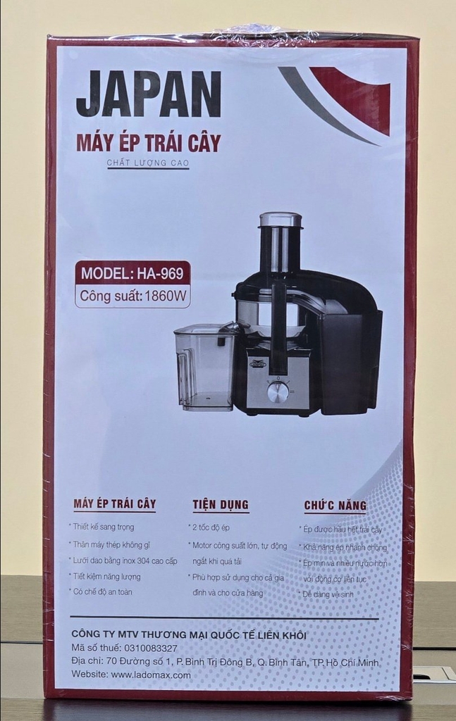 Máy ép trái cây công nghiệp Ladomax Ha-969 (1tx4)