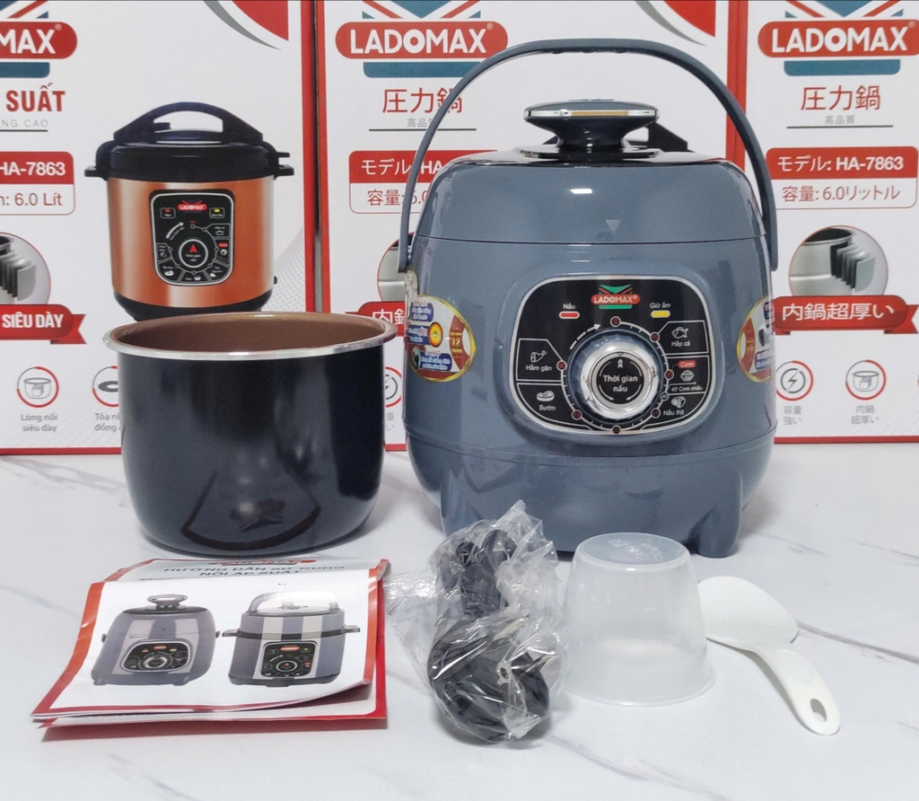 Nồi áp suất 2.8L Ladomax Ha7862 (1tx4)