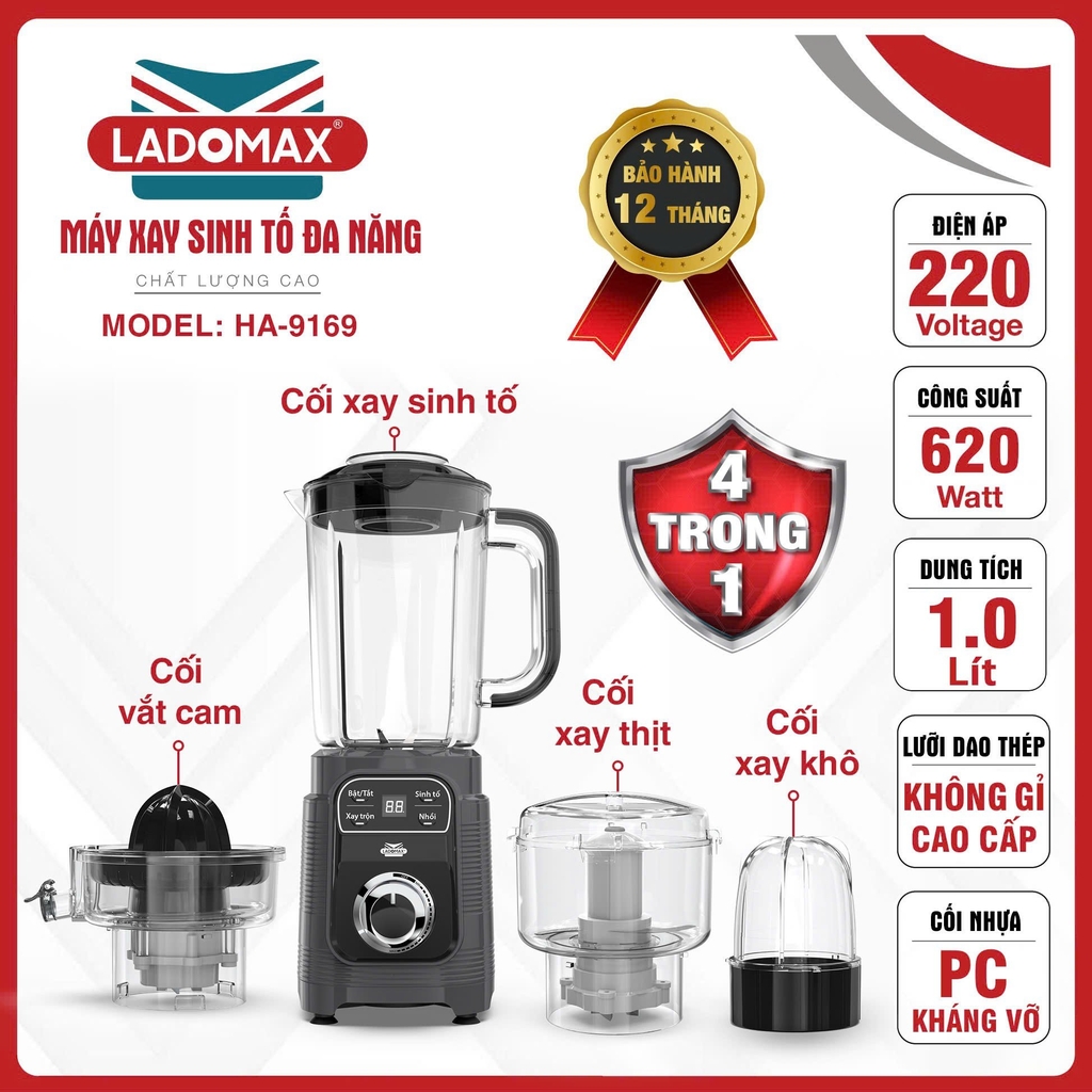 Máy xay sinh tố Ladomax HA-9169