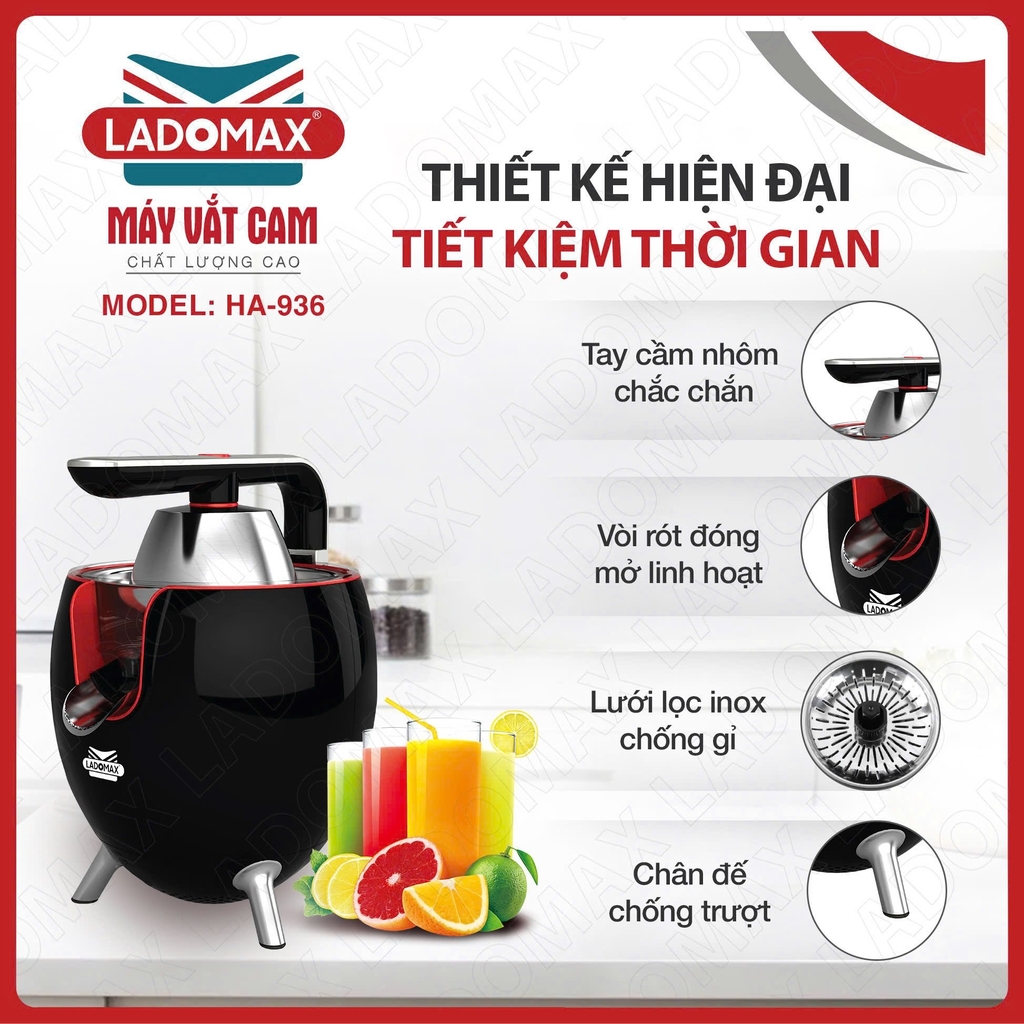 Máy vắt cam Ladomax Ha-936 (1tx8)