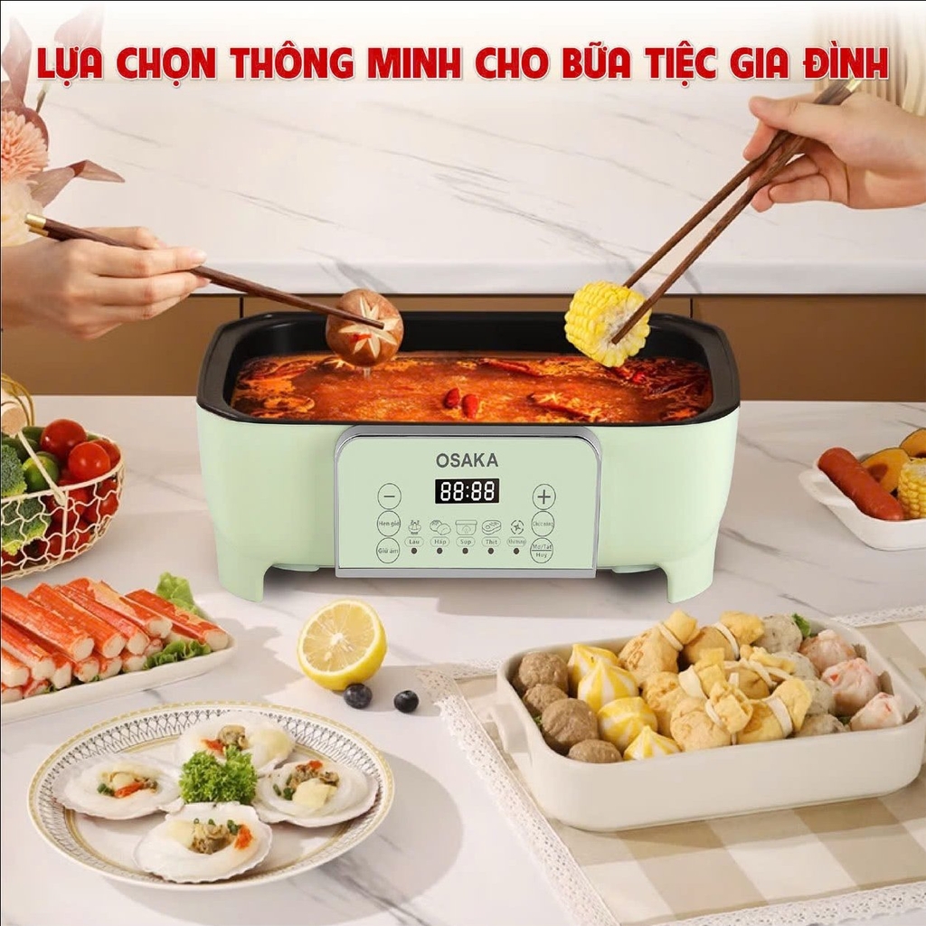 Lẩu lẩu hấp đa năng Osaka MP888 (1tx1)