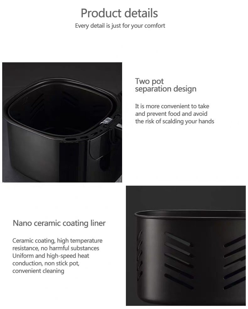 Nồi chiên không dầu 6.5L Tsuki VS-502A