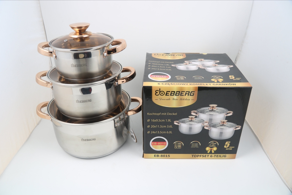 Bộ 3 nồi inox SRAPP SH368 (1tx6)