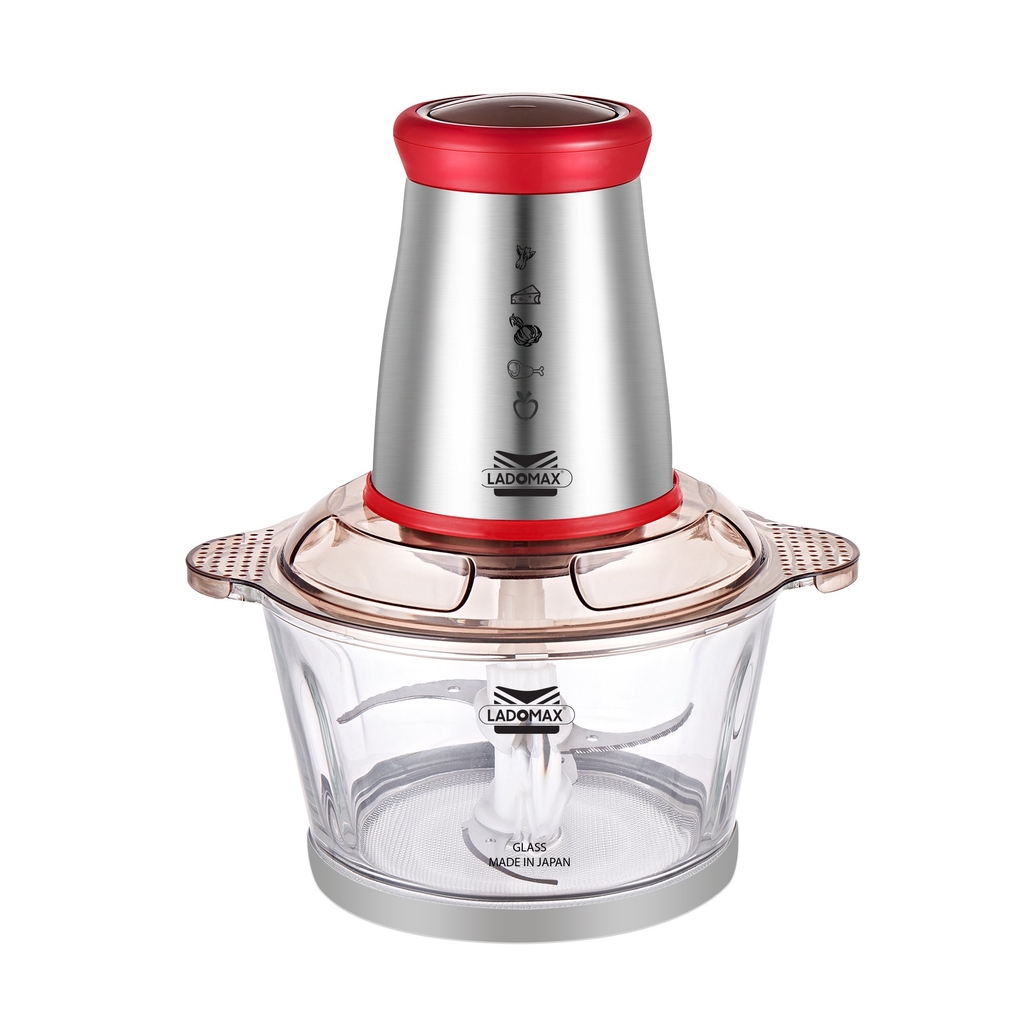 Máy xay thịt cối thủy tinh 2.0L Ladomax Ha-333INOX, 400W, thân máy inox (1tx8)