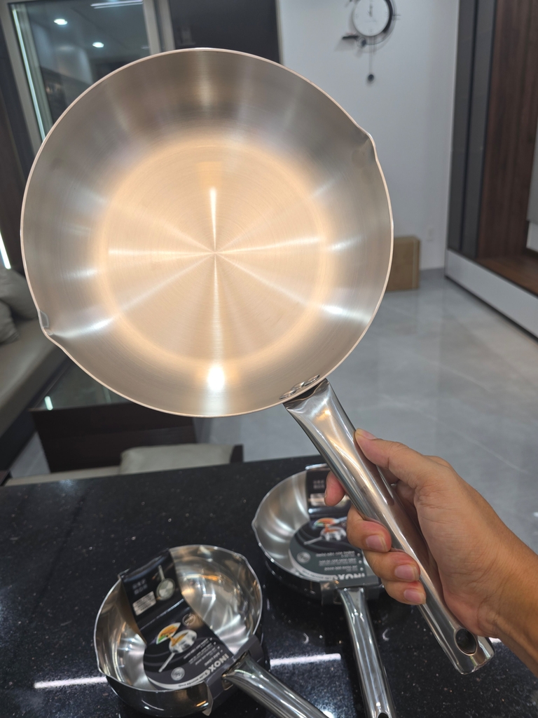 Chảo inox 3 lớp miệng rót 26cm Greencook GCP254-26IH (1tx6)