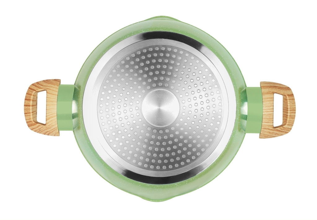 Nồi men đá miệng rót 24cm Greencook GCS231-24IH (1tx6)