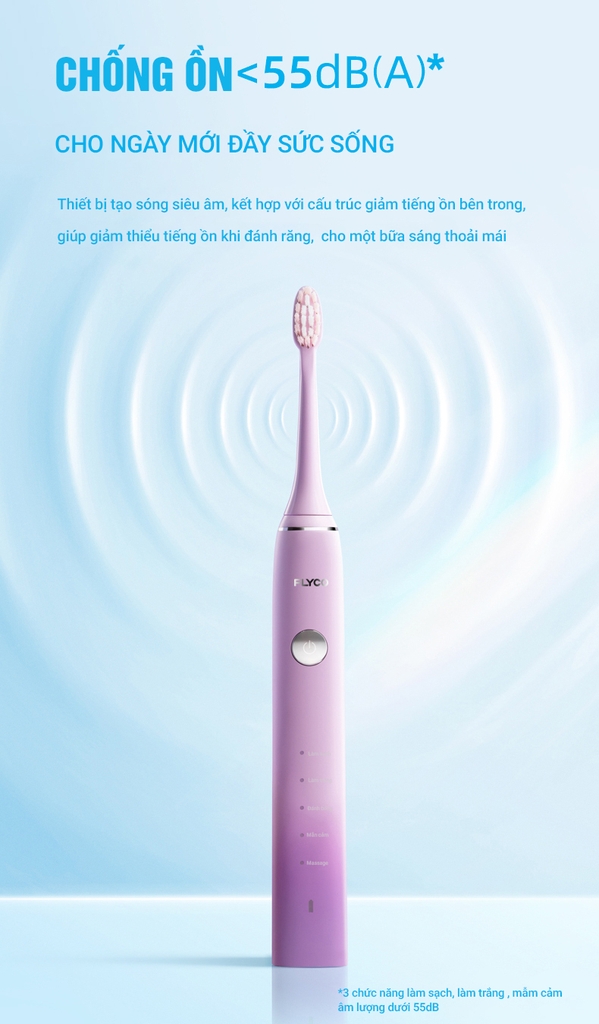 Bàn chải sóng âm điện Flyco FT7105VN