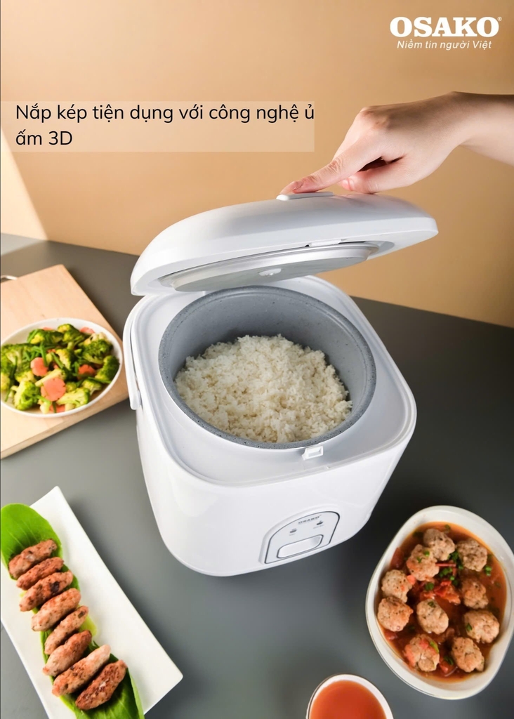 Nồi cơm điện quai xách Osako OCD318 (1tx4)