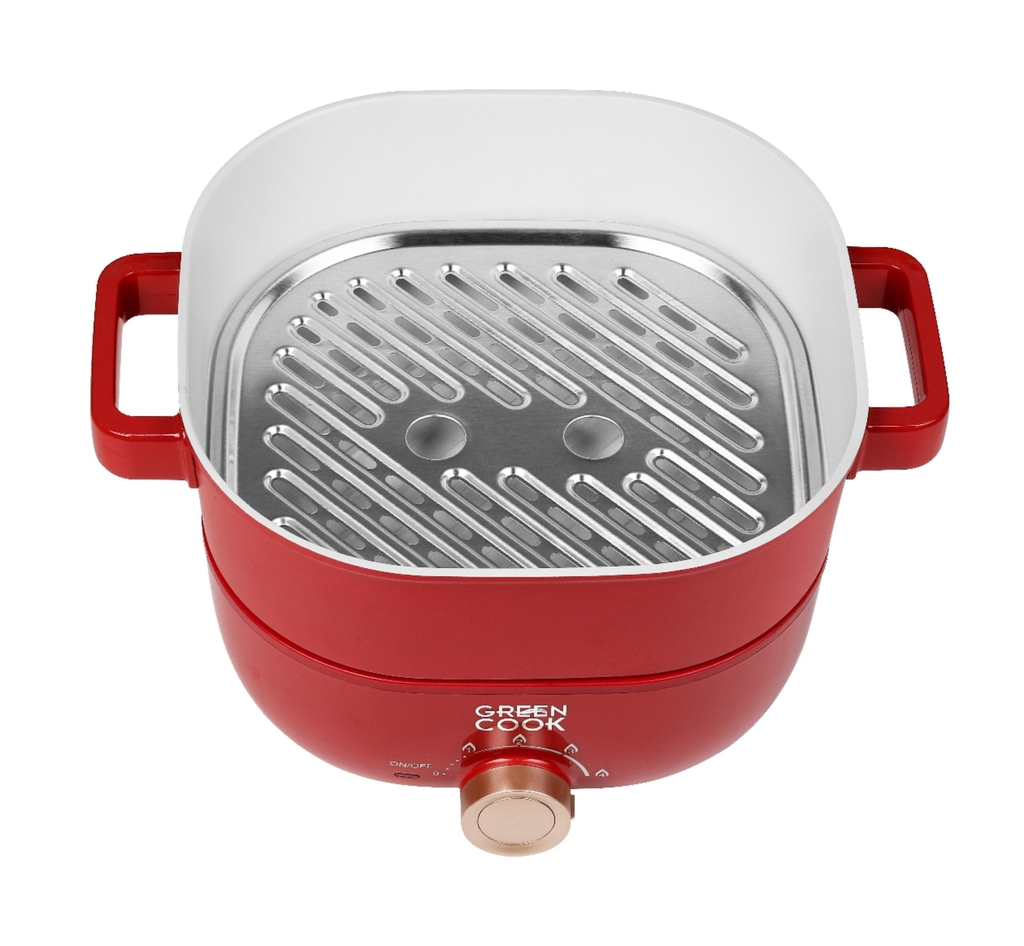 Nồi lẩu điện nhôm đúc Greencook GCEH233 (1tx8)