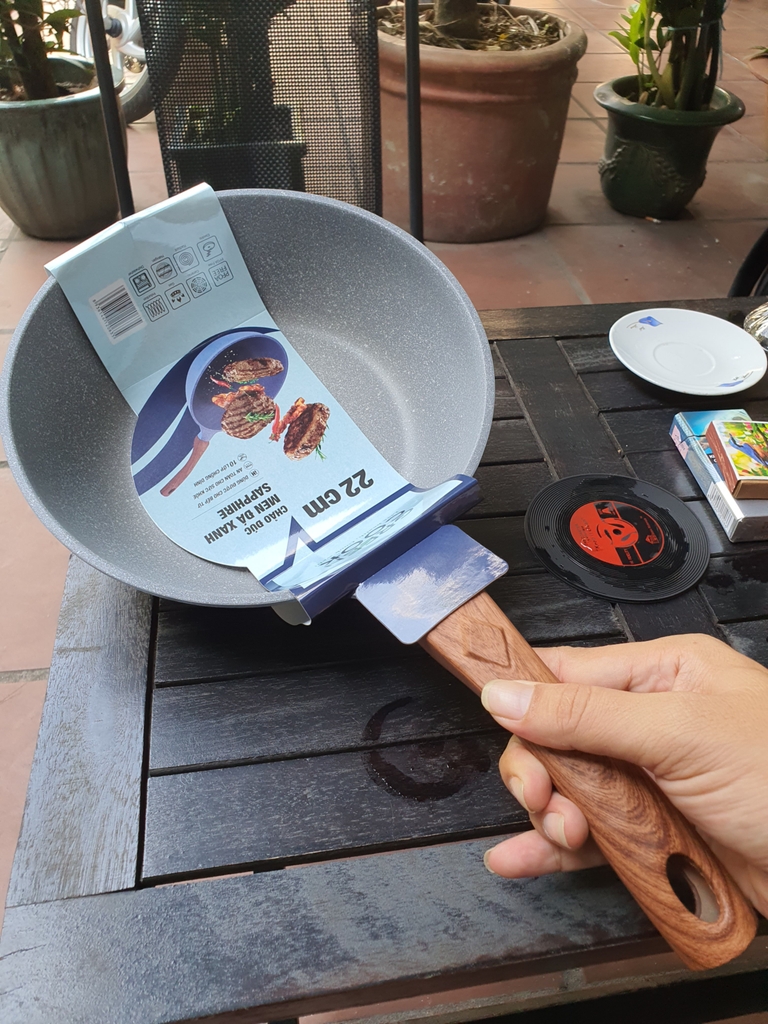 Chảo đúc Greencook men đá xanh Sapphire GCP09