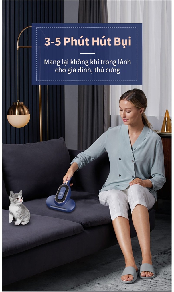 Máy hút bụi ra giường, sofa Tsuki TS-HC01 (1tx8)