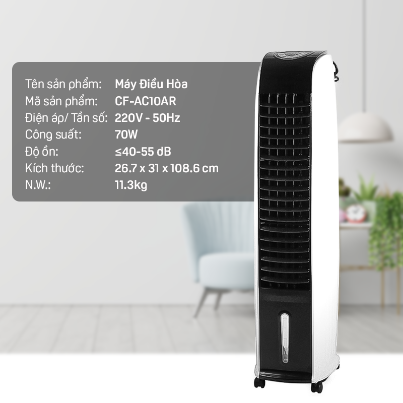 Quạt Hơi Nước Comfee CF-AC10AR