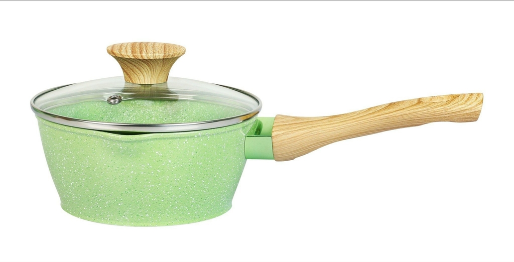 Nồi men đá miệng rót 16cm Greencook GCS231-16IH (1tx6)