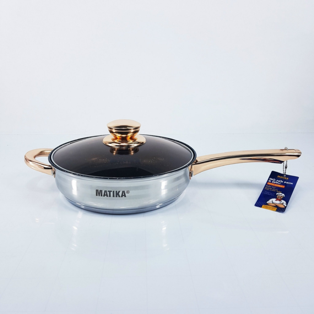 Bộ 6 nồi chảo inox Matika MTK-C0624 (1tx2)