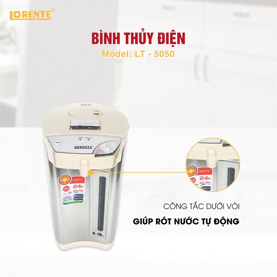 Bình thủy điện 3.5L Lorente LT-5035