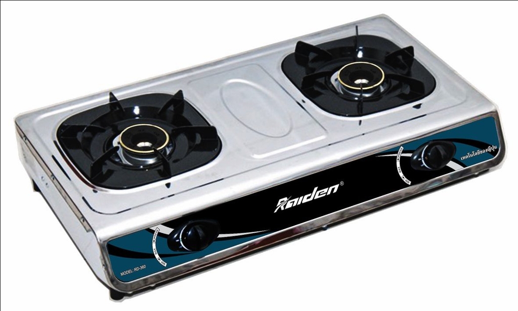 Bếp Gas đôi toàn thân Inox Raiden RDB-360