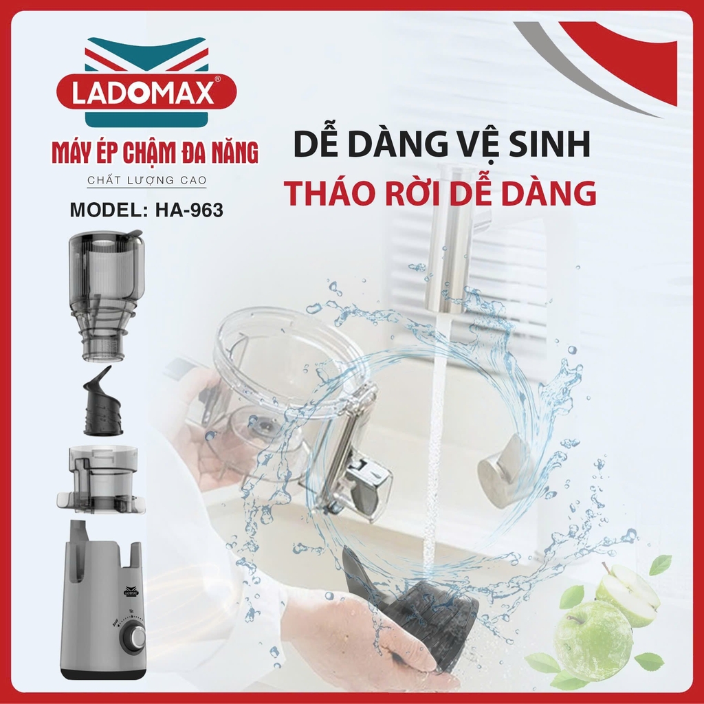 Máy ép chậm cao cấp Ladomax Ha-963