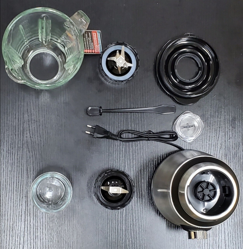 Máy xay sinh tố 2 cối thủy tinh Ladomax Ha-9168-2 (1tx6)