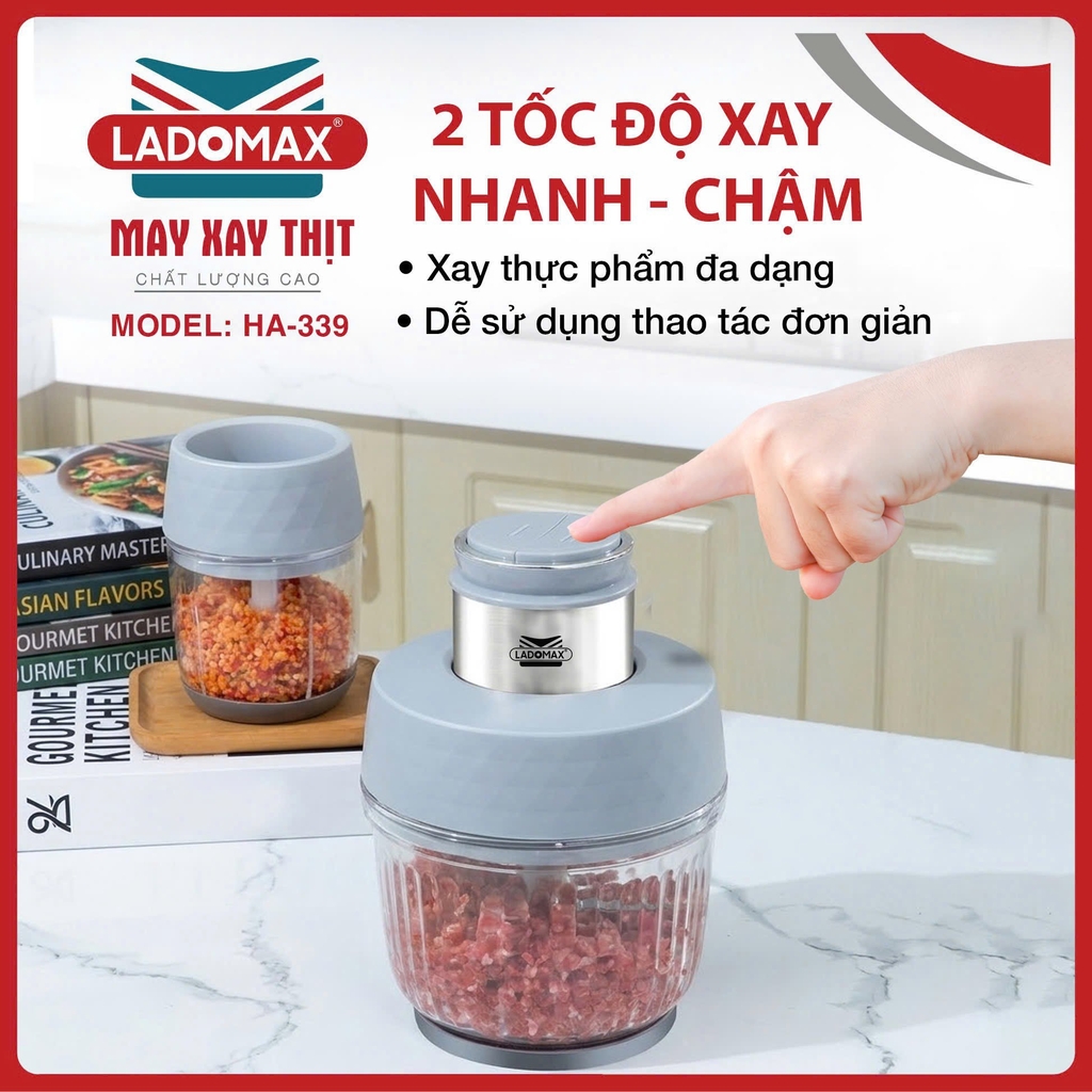 Máy xay thịt 3 cối Ladomax Ha-339 (1tx1)