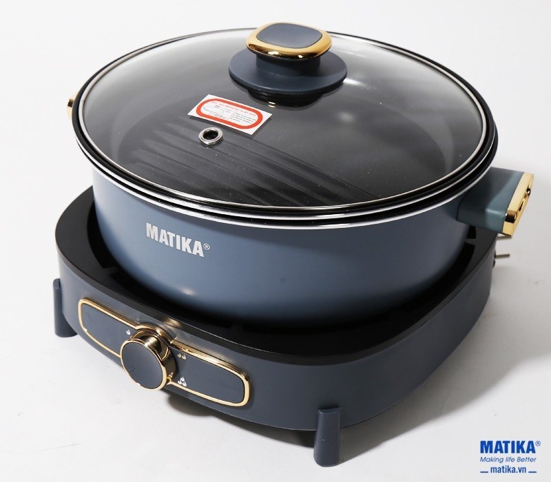 Nồi lẩu nướng đa năng Matika MTK-9055