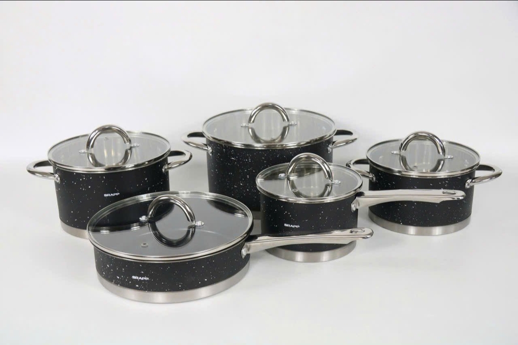 Bộ nồi inox 9 đáy 5 món SRAPP SH668 (1tx2)
