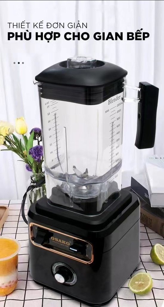 Máy sinh tố công nghiệp 2000w Osako OS-2023 (1tx4)