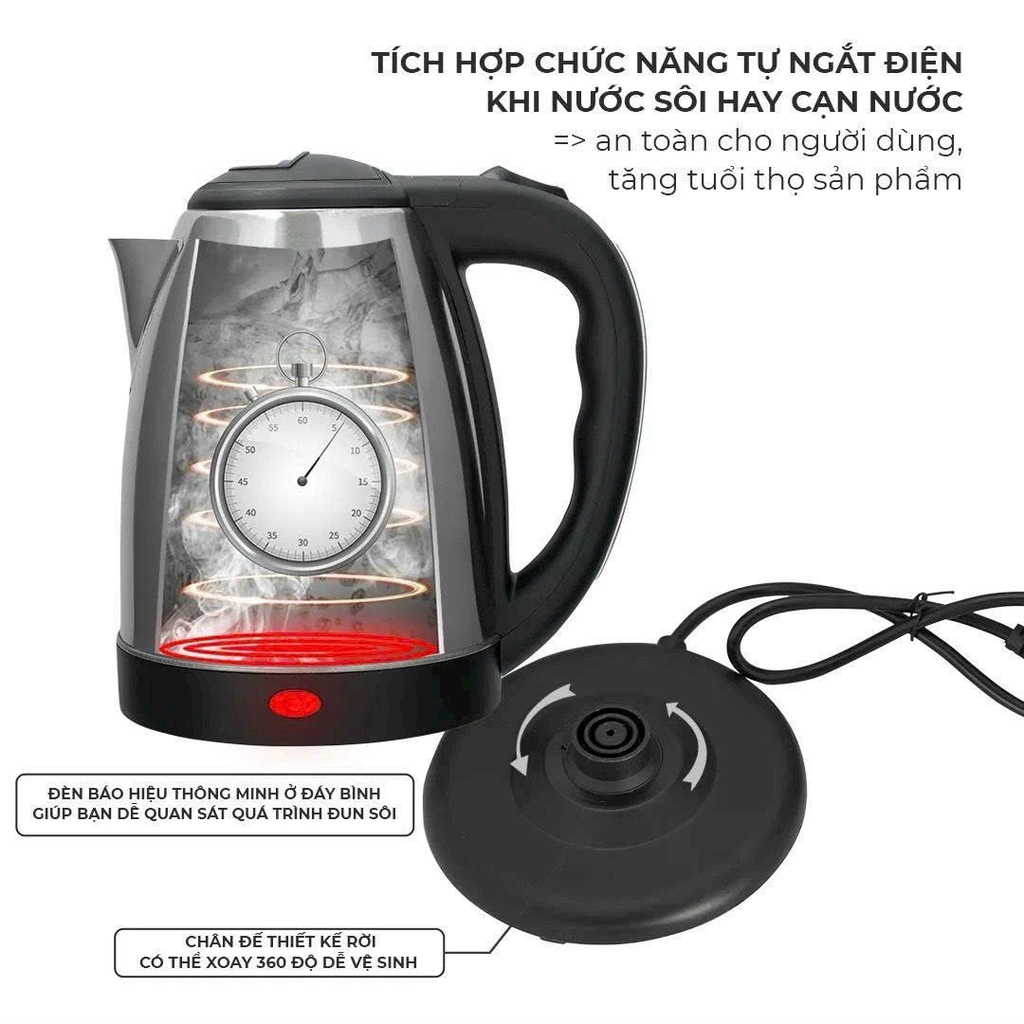 Ấm đun siêu tốc 1.8L Malanda LK-1318 (1tx16)